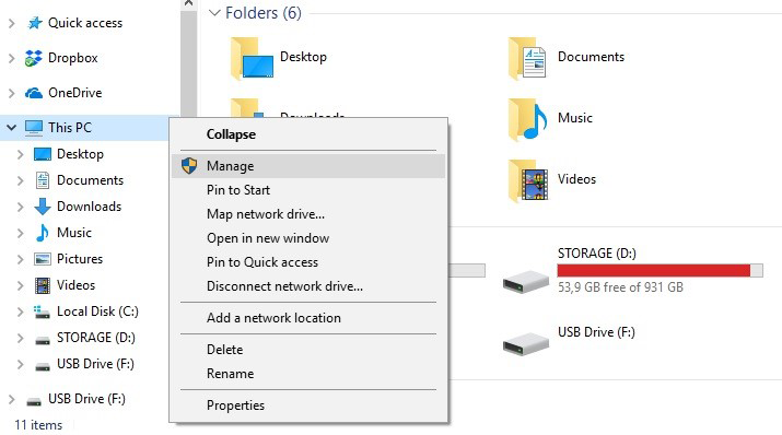 How do I format a USB Flash Drive to NTFS file system?