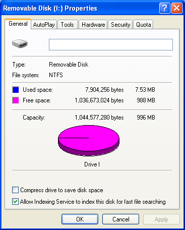 Disk Properties